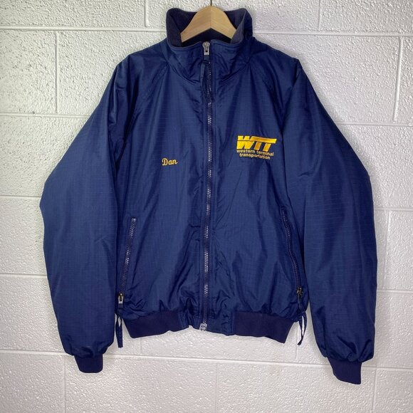 Vintage WTT Western Terminal Transportation Jacket XL Nebraska Advertising - Picture 1 of 11